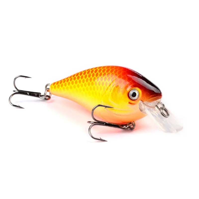 ขาย 6 สีใหม่มาถึง 7.6 ซม./12.7g Crank ตกปลาเกียร์อุตสาหกรรมพิมพ์สีเหยื่อ Little FAT Fishing Lure