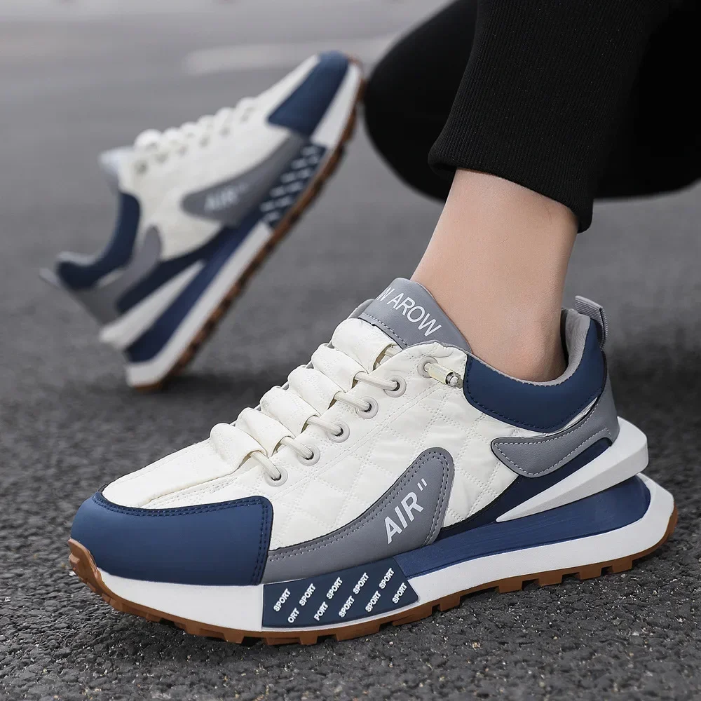 Heren Luxe Sneakers Sportschoenen Hardloopschoenen Voor Heren Casual Non-Slip Dikke Bodem Casual Sneaker Mode Schoenen Dikke Sneakers