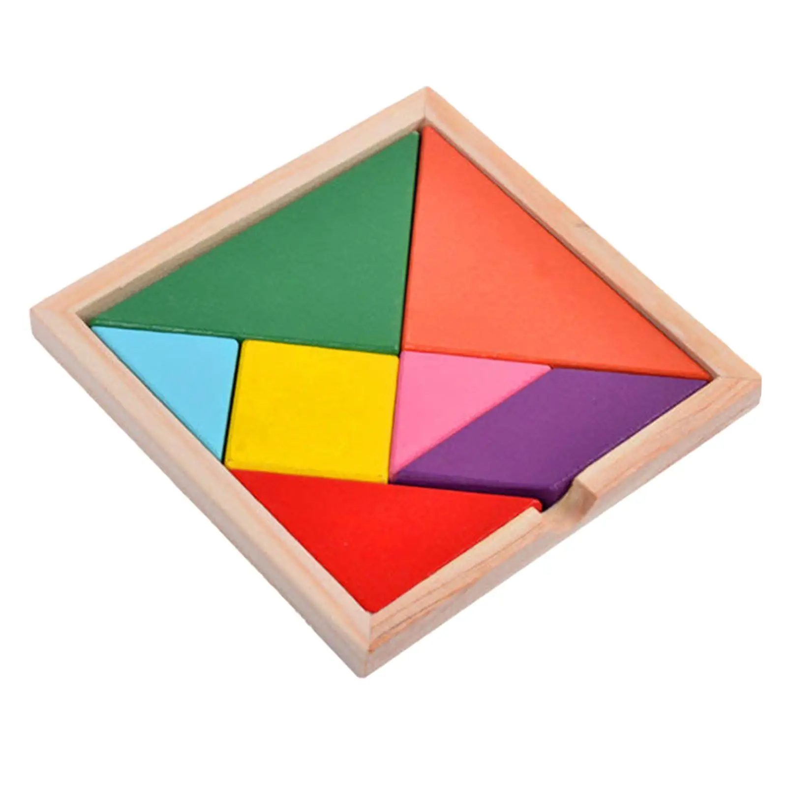 TANGRAM de madera para niños y niñas de 4 a 8 años, favores de fiesta, Brain Teaser