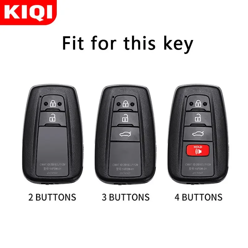 بولي TPU سيارة عن بعد 2/3/4 زر مفتاح غطاء شل لتويوتا كامري حقوق الإنسان كورولا RAV4 أفالون لاند كروزر برادو بريوس حامي #2