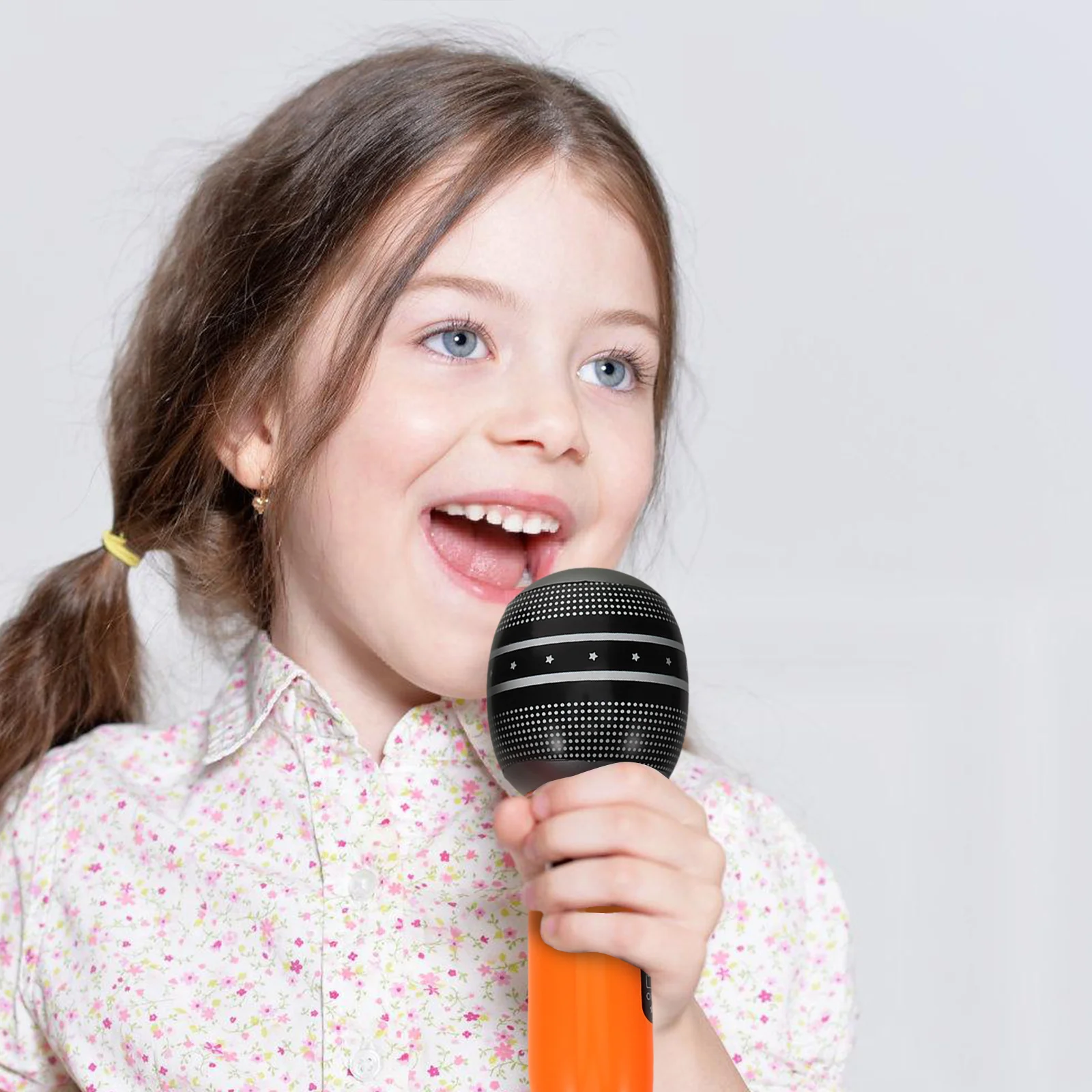 

10pcs Inflatable Fake Fake Microphone Prop Blow Up Microphones For Parties Prop Creative Realistic Design Party Supplies Toy