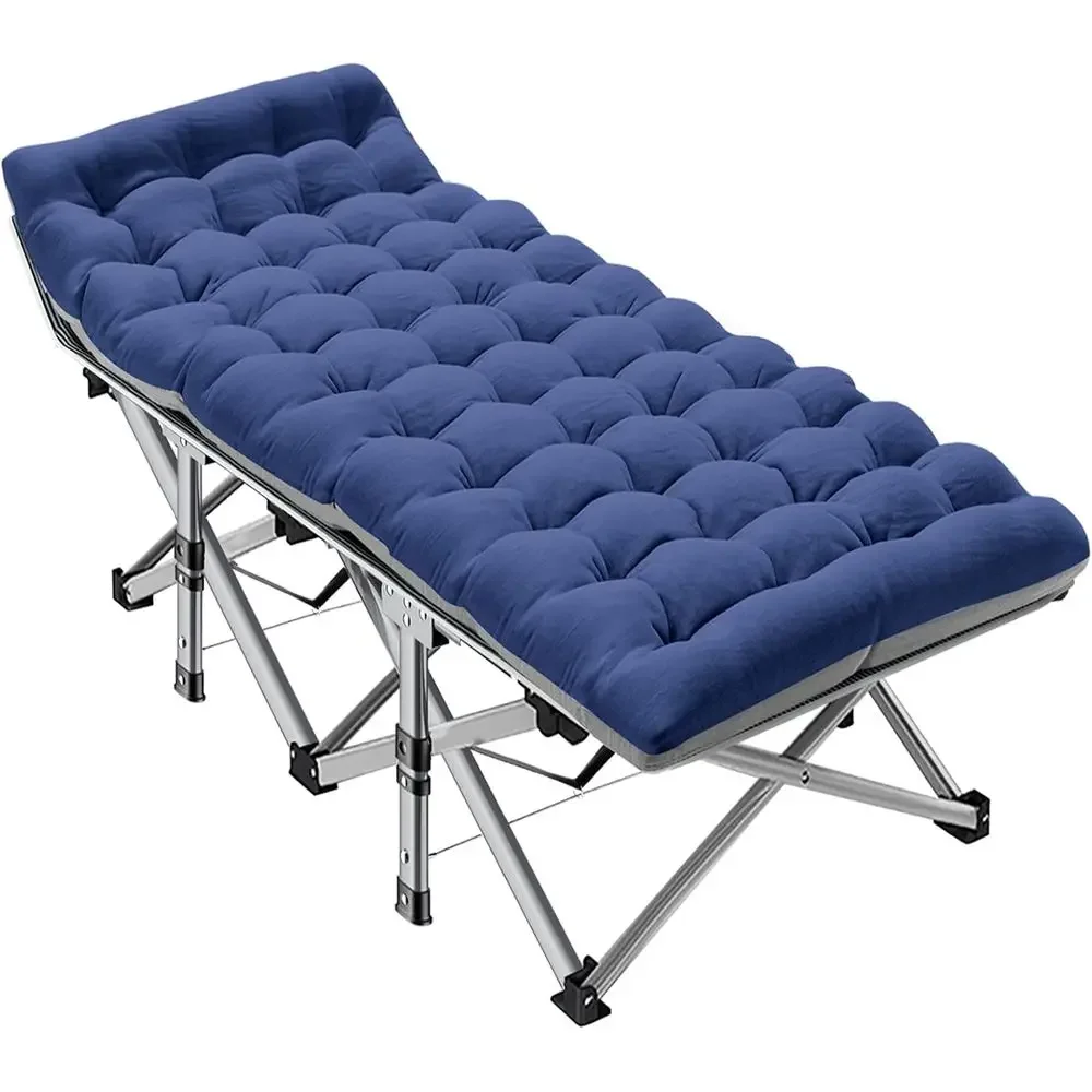 Camping Cot or Adults, 28 in Wide, 1200D rd with Mat | 28 in wide cot opens in seconds and includes a removable mat, double-laye