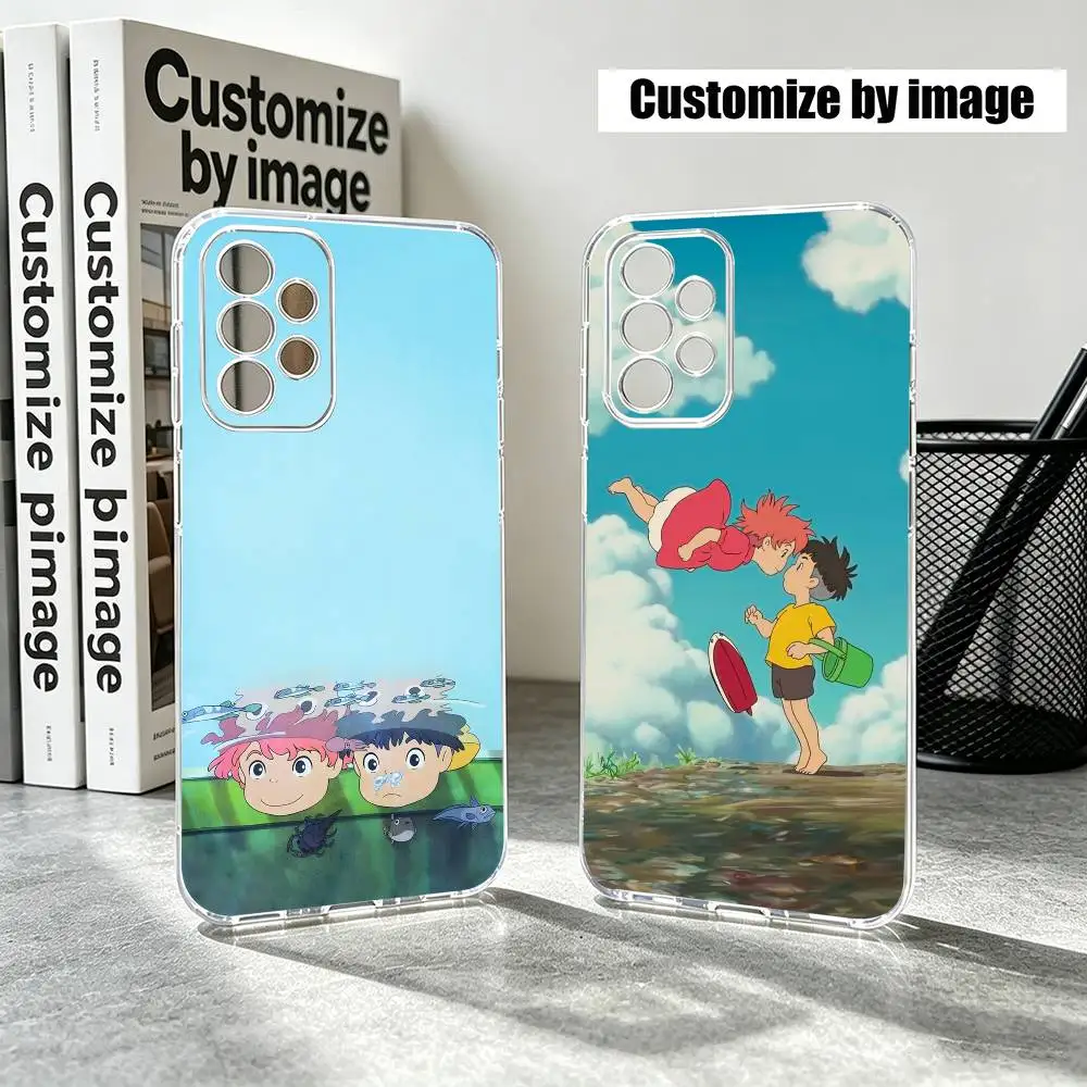 Anime Sosuke Ponyos Gift  Phone Case For Samsung S25,S24,S21,S22,S23,S30,Ultra,S20,Plus,Fe Transparent Cover