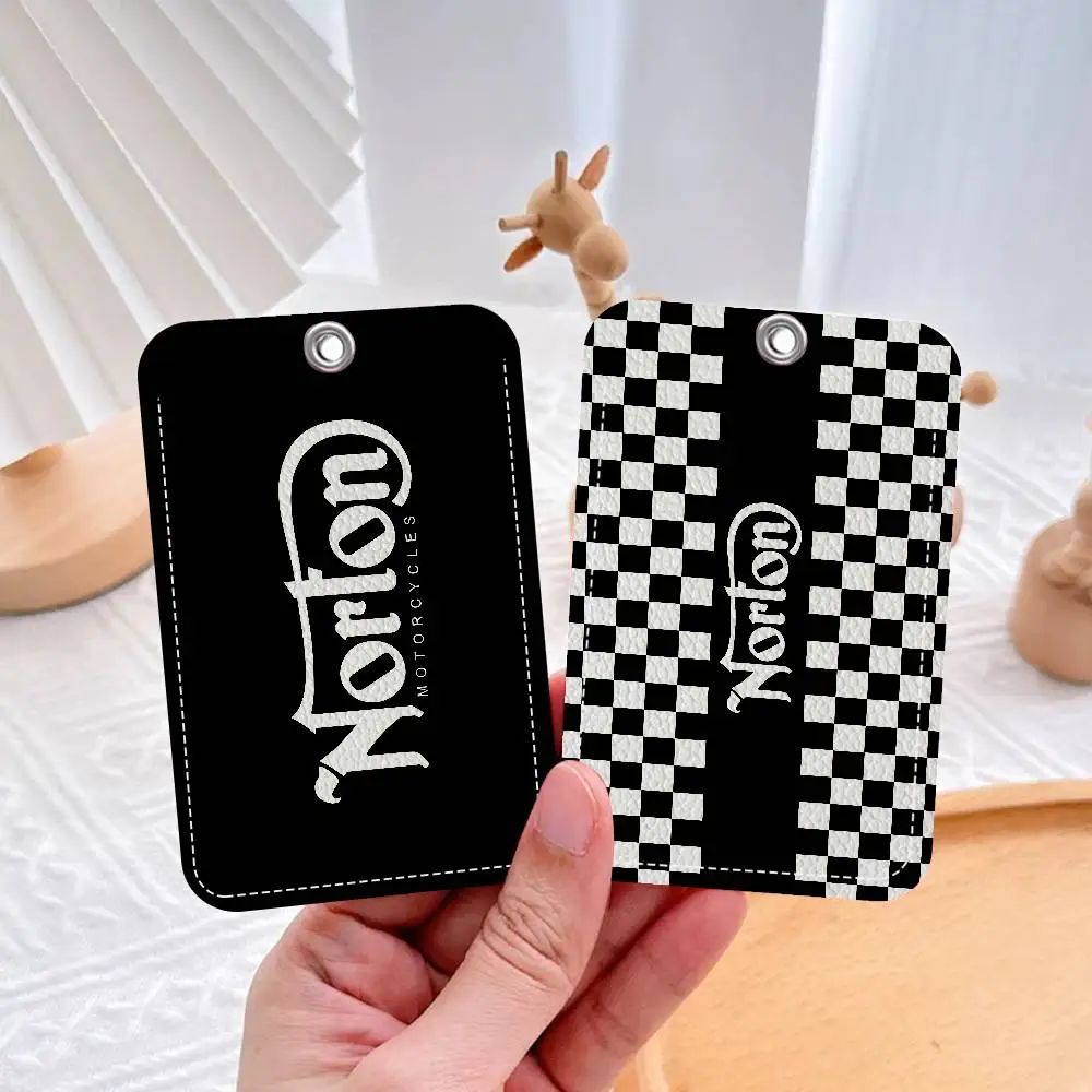 

Motorcycle Racing N-Nortons 1pc INS Creative Cartoon Student Campus Card Holder For Meal Card, Bus Card, Work Card, Etc