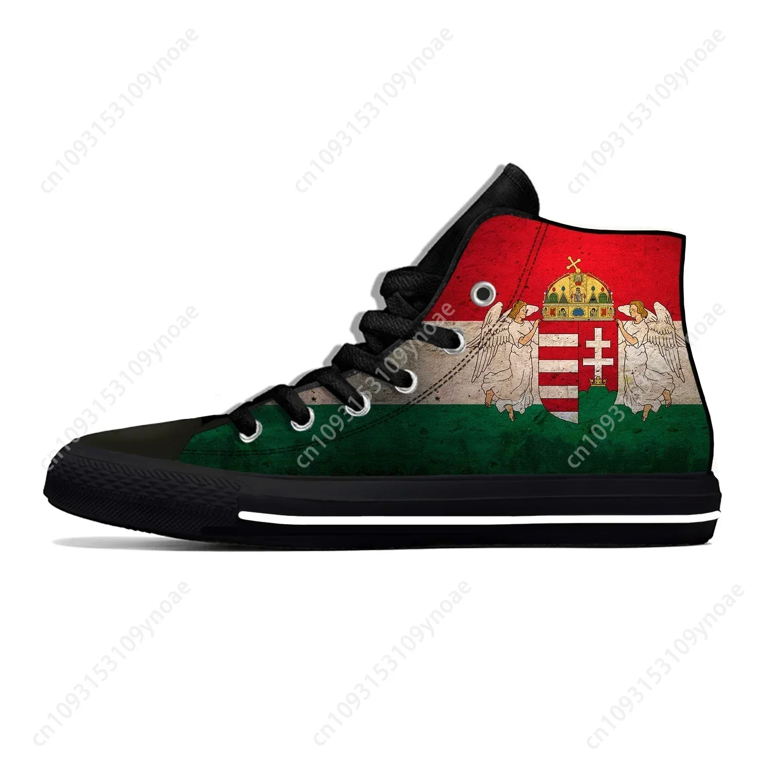 

Hot Magyarorszag Hungary Hungarian Flag Patriotic Casual Cloth Shoes High Top Lightweight Breathable Custom Men Women Sneakers