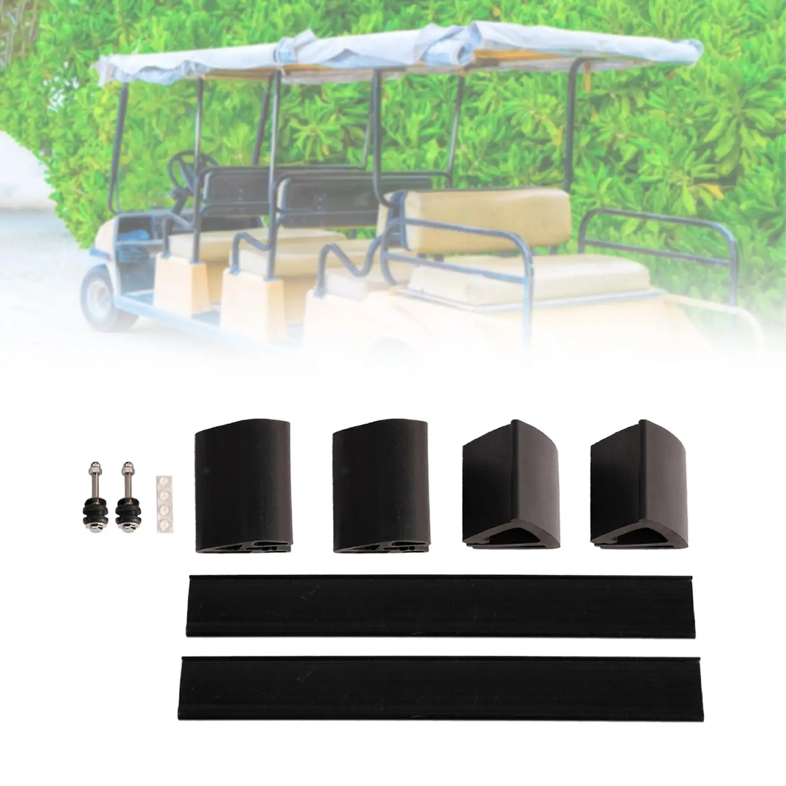 Golf Cart Windshield Clips Kits Sturdy Portable Windshield Bottom Clips Windshield Sash Clips for Sports Club Car Outdoor Travel