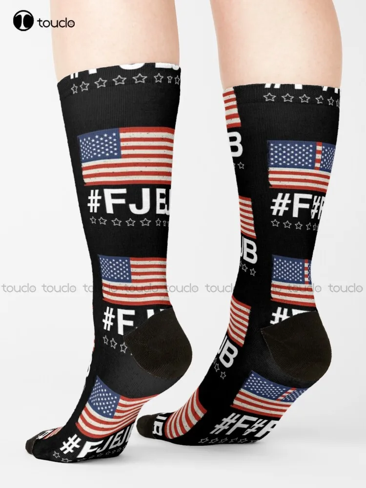 

Fjb Pro America Socks Red White And Blue Socks Harajuku Personalized Custom Unisex Adult Teen Youth Socks 360° Digital Print Art