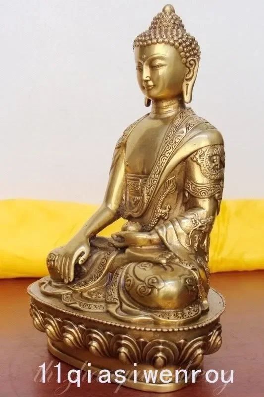 Metal Crafts Tibet Tibetan Buddhis shakyamuni bronze buddha statue