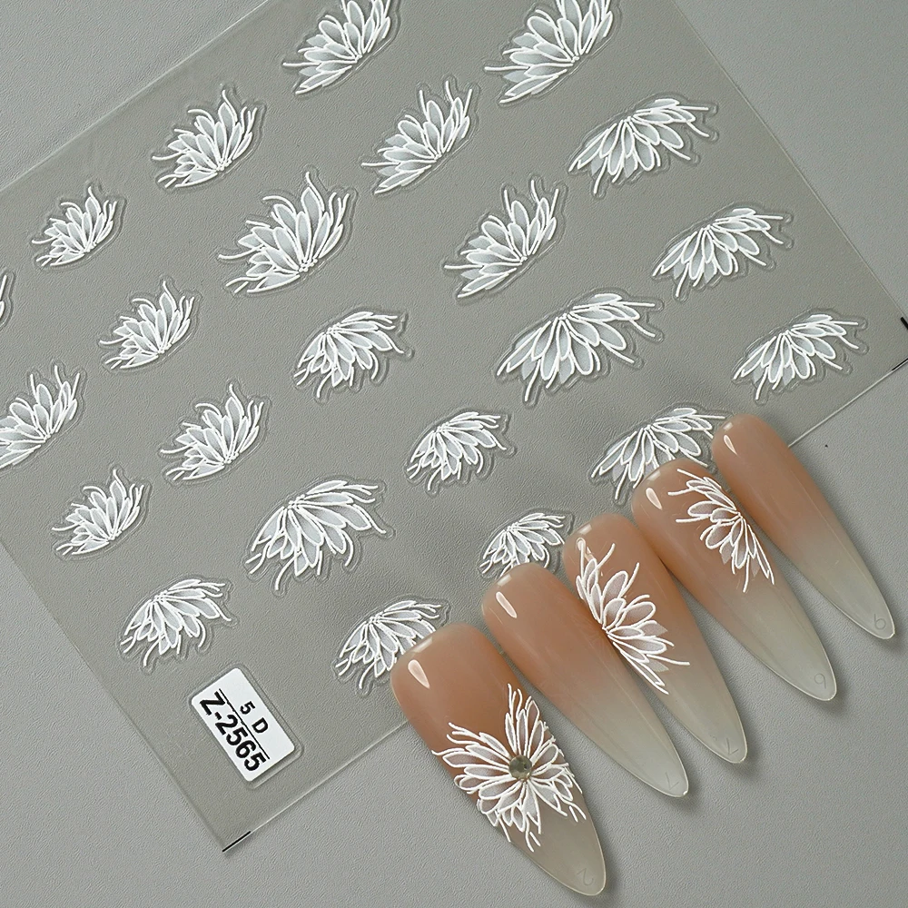 

White Angel Wings Nail Stickers for DIY Nail Art Decorations Manicure DIY