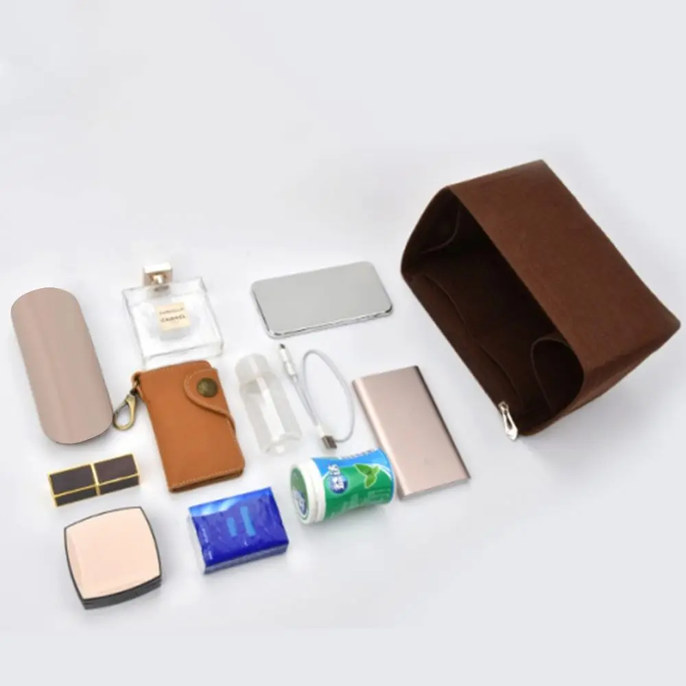 حقيبة إدراج متينة من اللباد سعة كبيرة متعددة الجيوب حقيبة يد منظم حقيبة التخزين للسفر LV Speed25/30/35/Gentlewoman #5