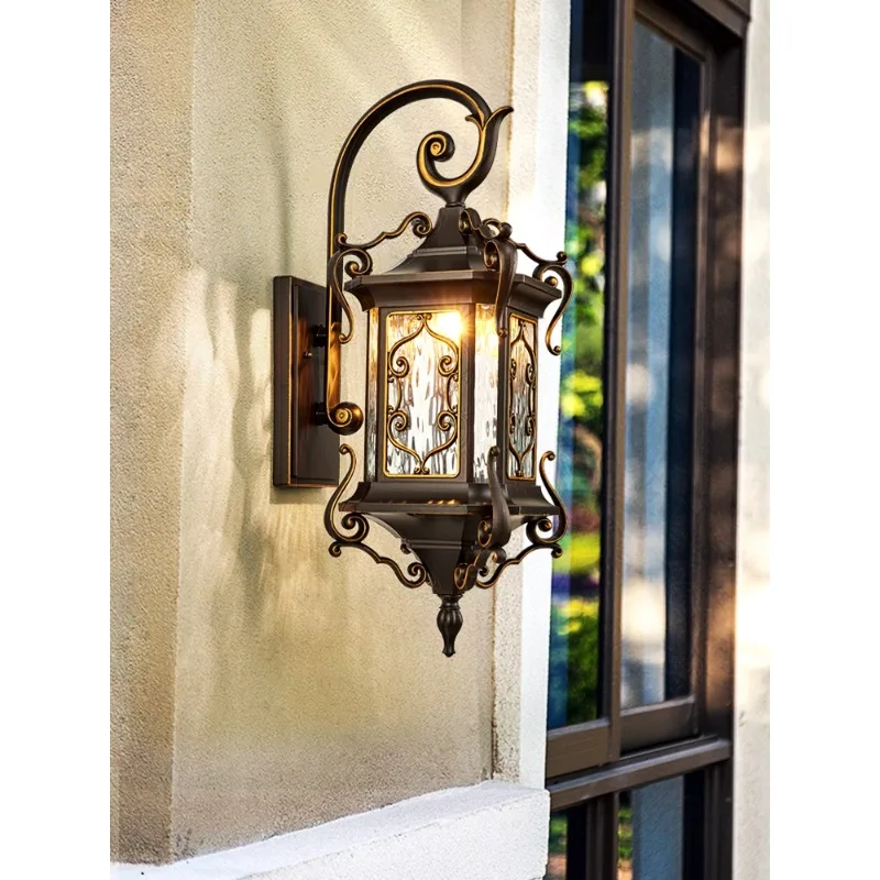 

European outdoor wall lamp waterproof garden lamp garden villa entrance lights on both sides super bright outdoor balcony exteri