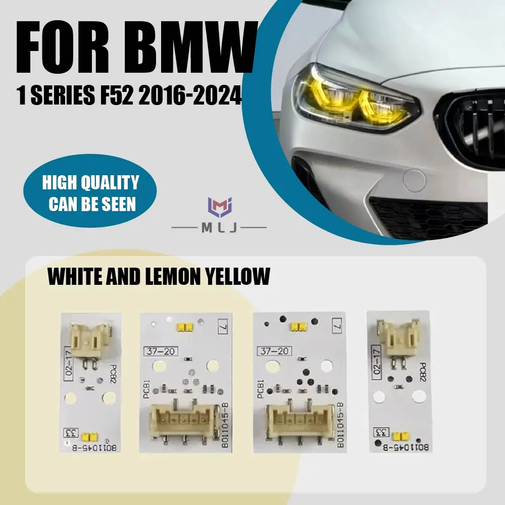 

White Lemon Yellow DRL Boards For 2016-2024 BMW 1 Series F52 Headlight LED Ballast Module Chips Direct Replacement Accessories
