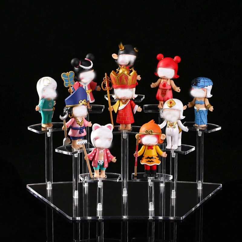 Figures Display Acrylic Stand Display Risers Storage for Dessert Cosmetic Nail Polish Clay Doll Jewelry Gift Ideas Cupcake