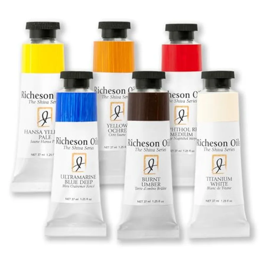 

and Co, Shiva Series Oil Paint Set - Introductory Set 6 Colors