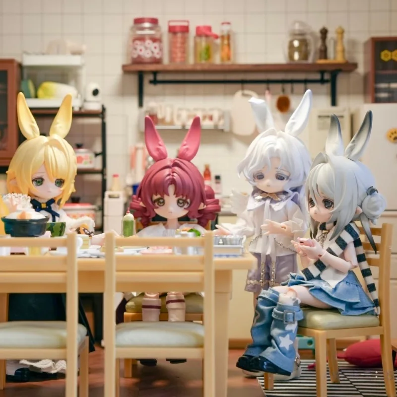 Come4free 1/12 bjd caixa cega bonnie estrela meteorológica série de linguagem kawaii coelho bjd desktop articulado figura de ação brinquedos