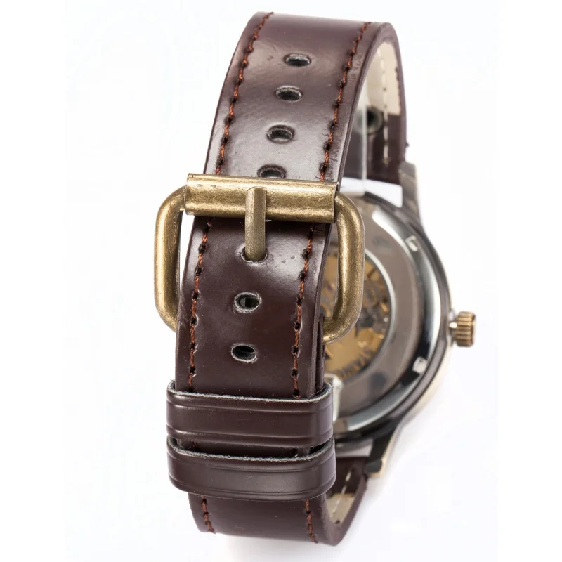 Free Shipping OUTLETS ShenhuaShenhua Men's fashion casual Bronze Automatic Mechanical Machine Watch