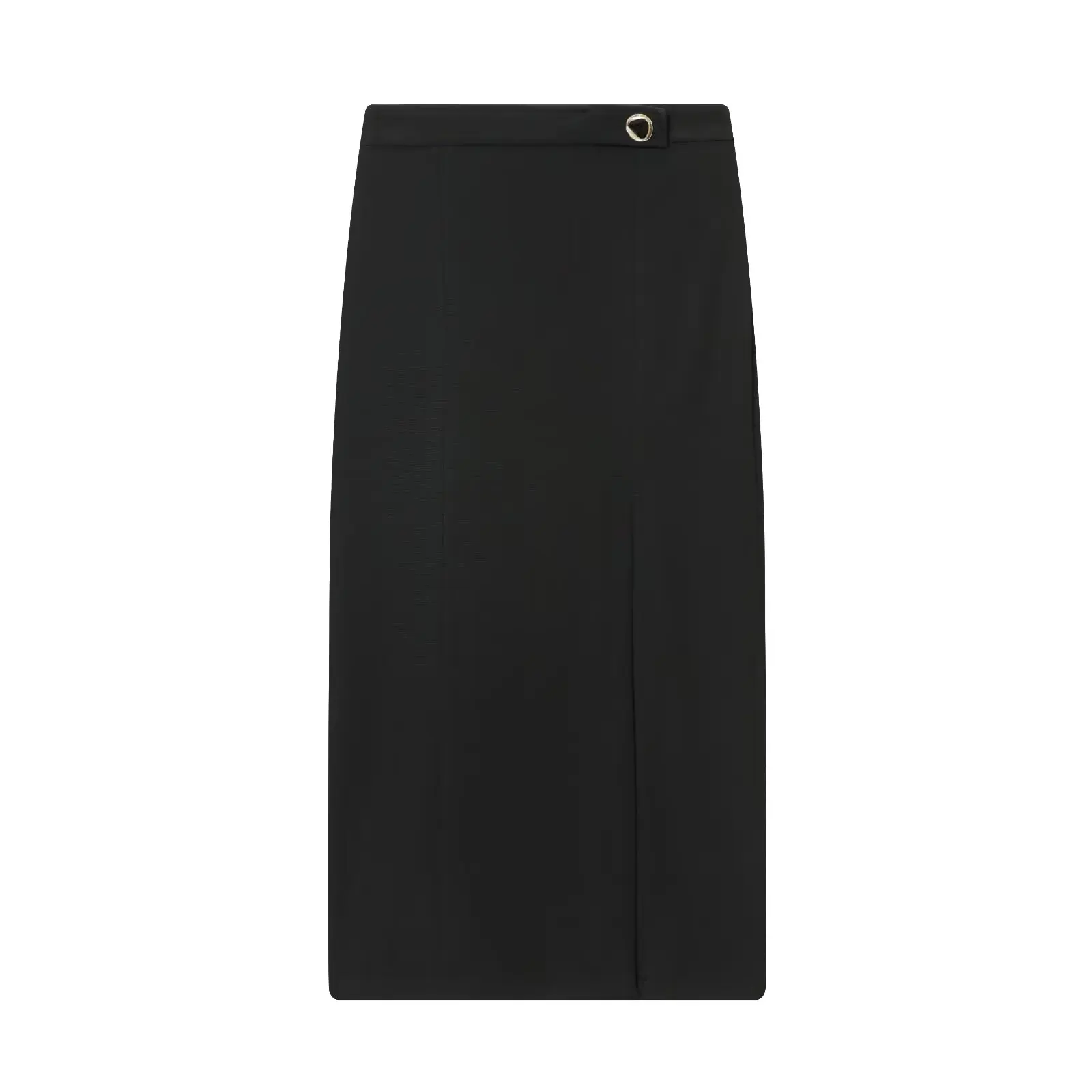 

2025 Women's New Split Design Straight Tube Midi Skirt Original High Waist Bottom Commuter Women's Skirt Simple Shape Design Sol