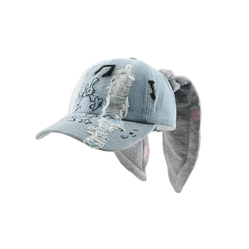 

Rabbit Ear Duck Tongue Hat Cowboy Graffiti Street Girl Dance Hip-hop Baseball Cap