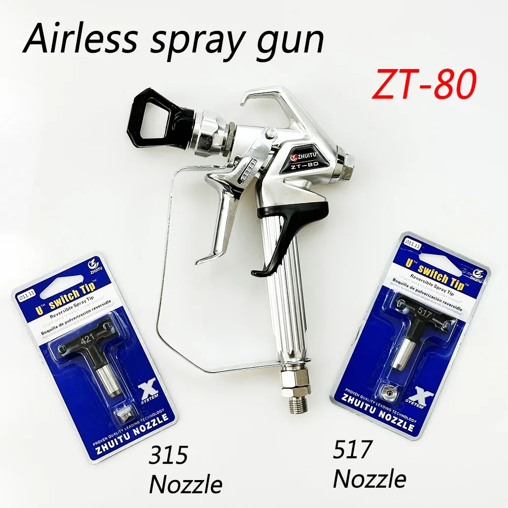 

Paint putty powder ZT-80 airless spraying machine accessories 315/517 two nozzles high-pressure spraying machine accessories