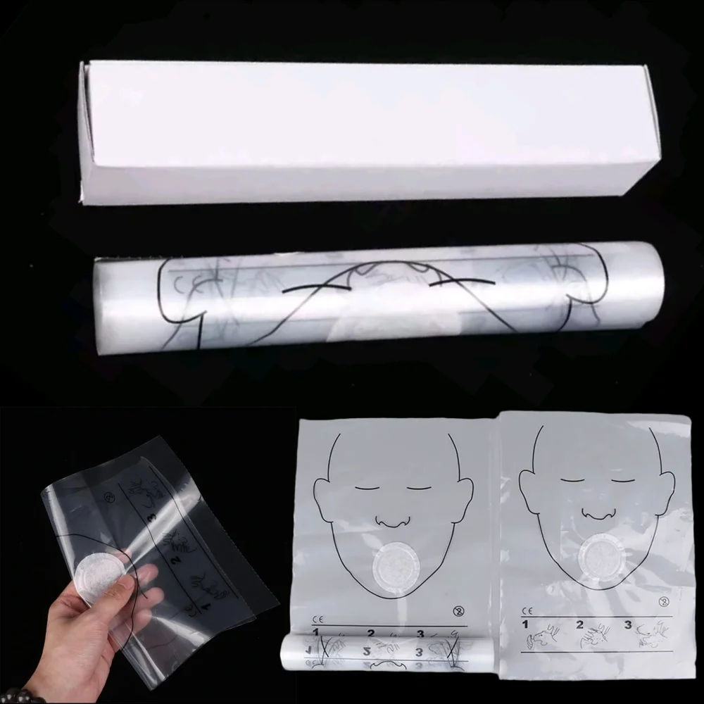 30-300PCS Portable Breathing Mask Disposable CPR Training First Aid Resuscitator Mask CPR Face Shield Roll Rescue Kit Tool