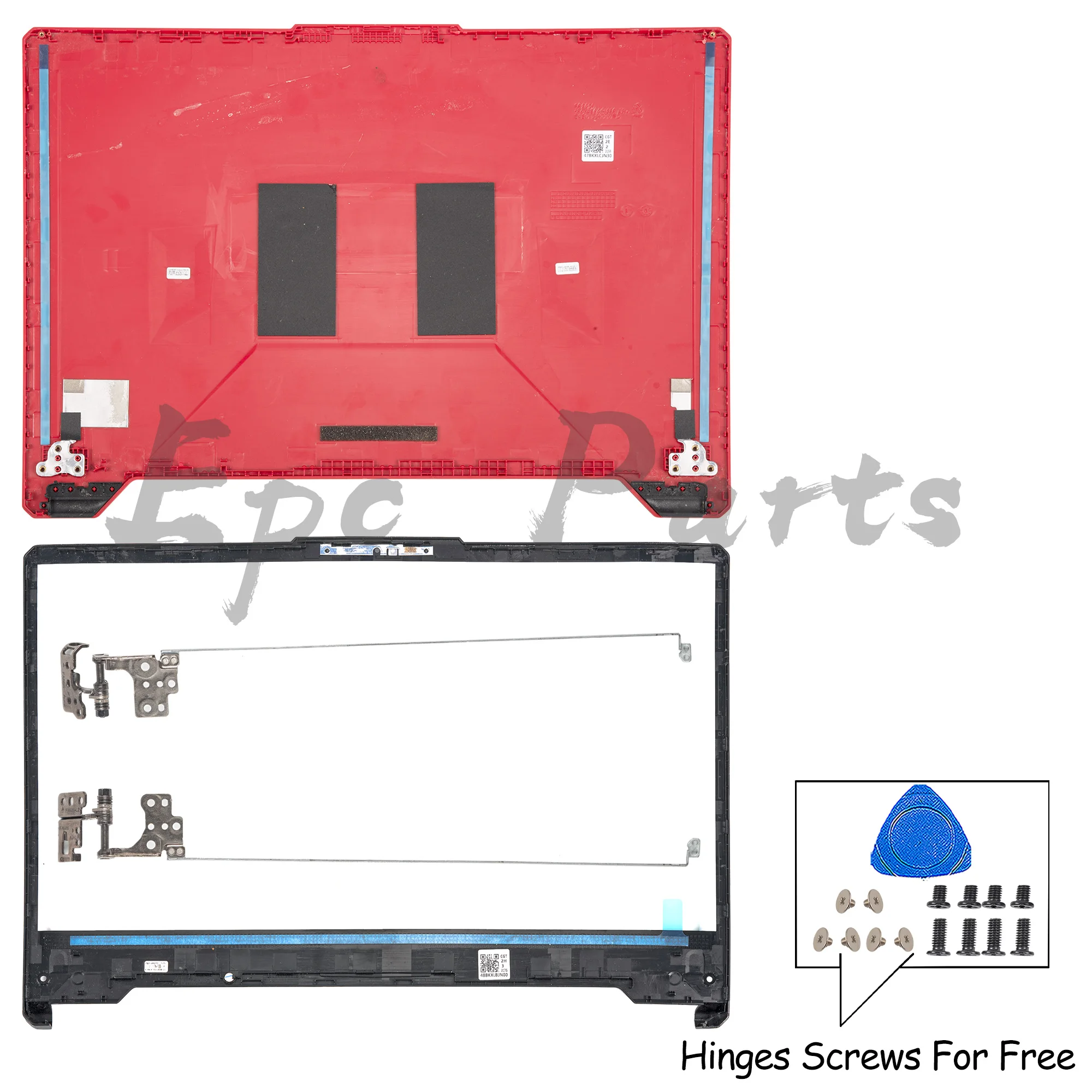 

New Parts For FX506 FX506HC FX506HE FX506HM LCD Back Cover Top Lid Front Bezel Hinges 47NJFLCJNB0 48BKXLBJN00 repair