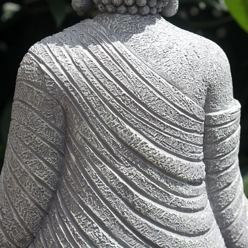 

【Flash-Deal!】Vintage Garden Buddha Statue Indoor Outdoor Garden Zen Buddhism Figurine Sculpture Home Office Store Decor Ornament