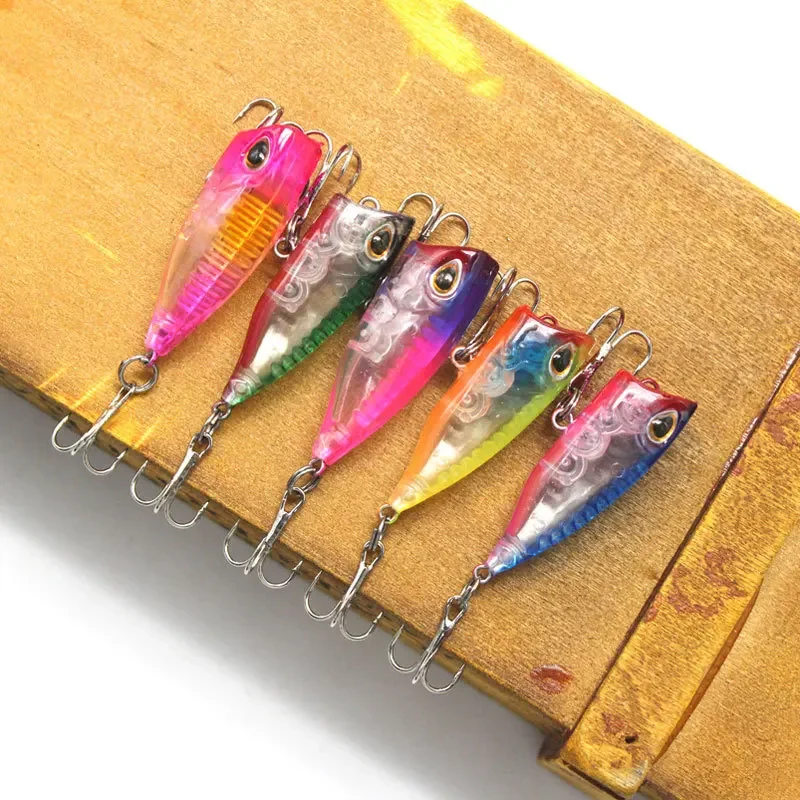 1PCS 3D Eyes Mini Wave Crawler Surface Floating Lure 4cm/3.3g 14 Colors Artificial Bionic Hard Bait Bass Crank Hook Fishing Bait