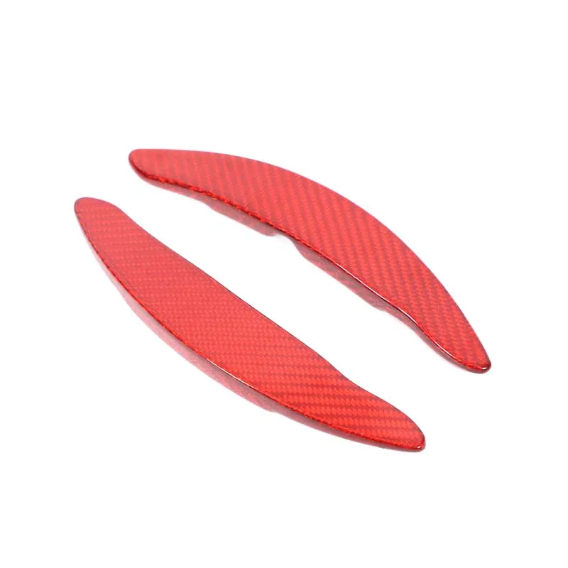 2 قطعة مجموعة ألياف الكربون الحقيقية لبورشه تايكان باناميرا ماكان 911 922 2021 + عجلة توجيه سيارة التحول المجاذيف اكسسوارات السيارات