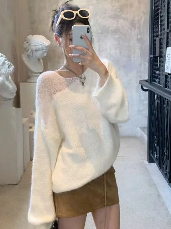 

Белый длинный све женский трикотаж, мягкий уютный базовый слой, зимний новый дизайн Sle, чувственная внутренняя одежда, топ Lazy Sle