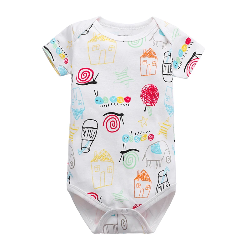 wholesale Newborn Bodysuit Baby Clothes Cotton Body Baby Short Sleeve Underwear Infant Boys Girls Clothing Baby\'s Sets