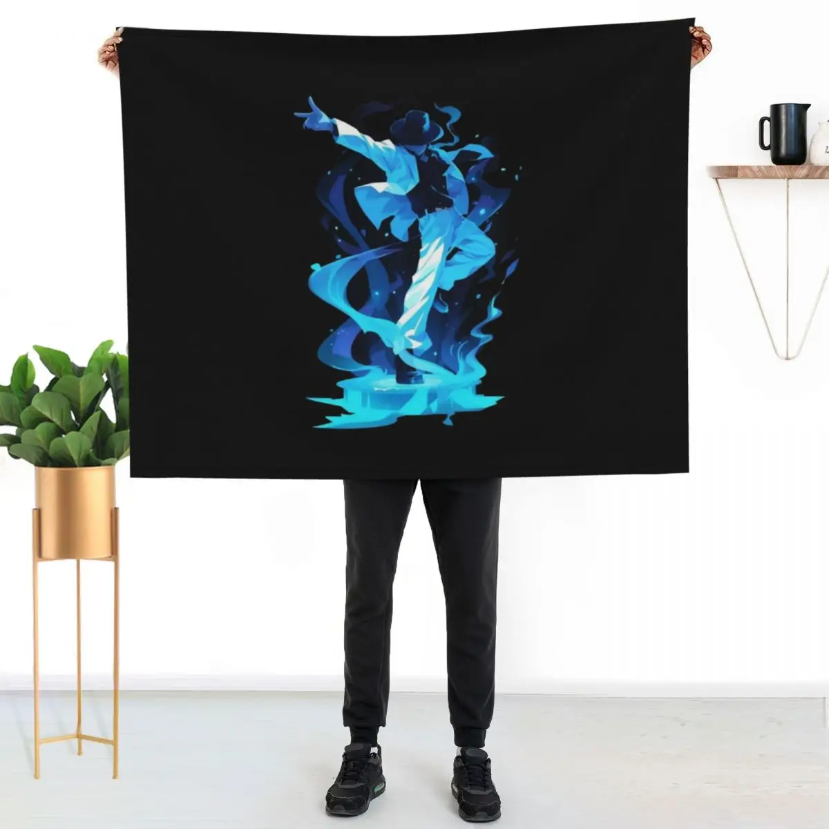 Dance Legend with Swirling Energy - Pop Music Throw Blanket Bed Picnic Bed covers Tourist Large halloween Blankets