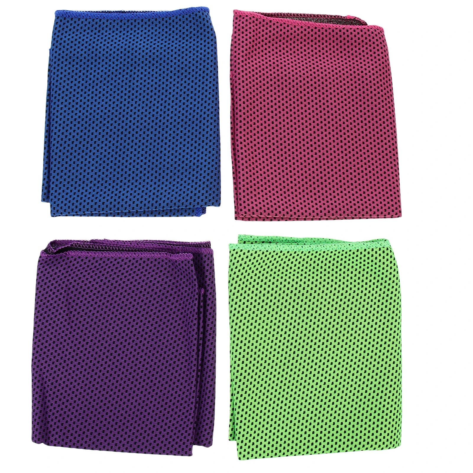 

4pcs Cooling Sports Towels Gym Workout Travel Quick Dry Absorb Sweat Neck Wraps Outdoor Hiking Camping Practical