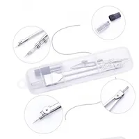 With Pencil Replacement Stationery Student Education Supplies Metal Drawing Tools Drawing Math Geometry School Compass Set