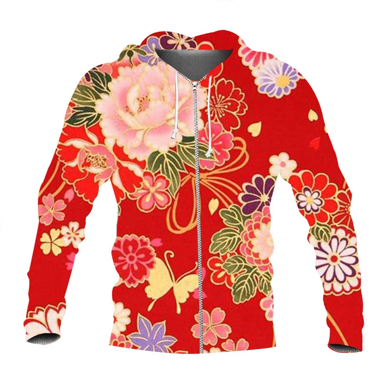 New 3D Printing Large Flower Painted Fashion Men Women Tracksuits Crewneck  Hoodies Plus Size S-7XL Harajuku Four Seasons Casual