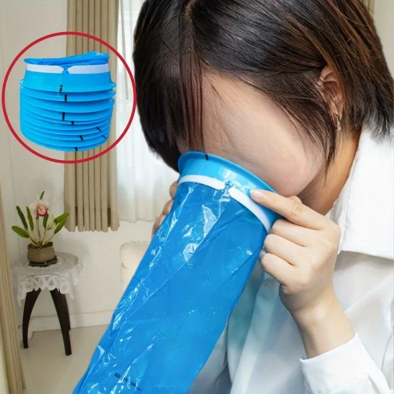 10Pcs Leak-Proof Vomiting Bag Car Portable Motion Sickness Bag - Deodorizing, Durable