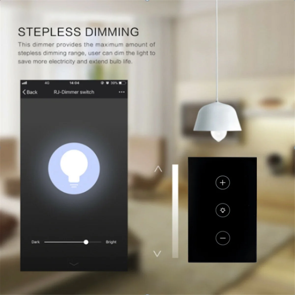 Standar US Smart WiFi Life LED saklar redup nirkabel sentuh peredupan saklar dinding bekerja dengan Alexa rumah