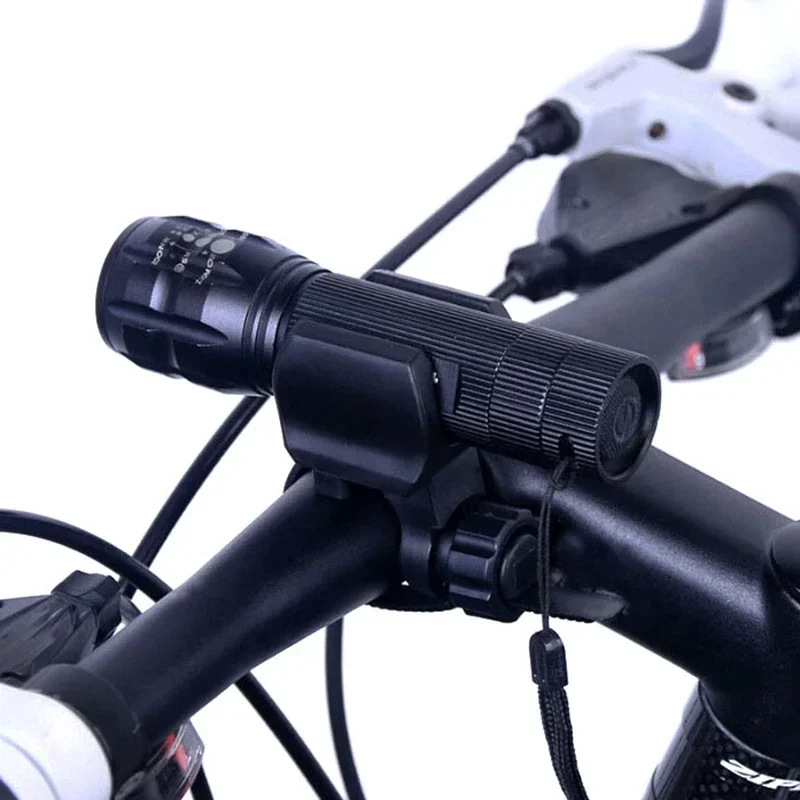 Bicycle Light Holder Flashlight Torch Mount Clamp Lamp Clip Cycling LED Lights Device Installation Parts flashlight mount