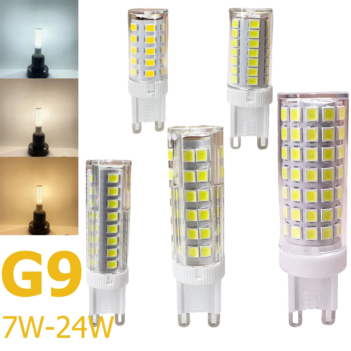 Led Bulb 7W 9W 12W 15W 18W 20W 24W 220V G9 Smd2835 Lights Warm/Cool White 360° Lighting Decorative Corn Light Holiday Wedding