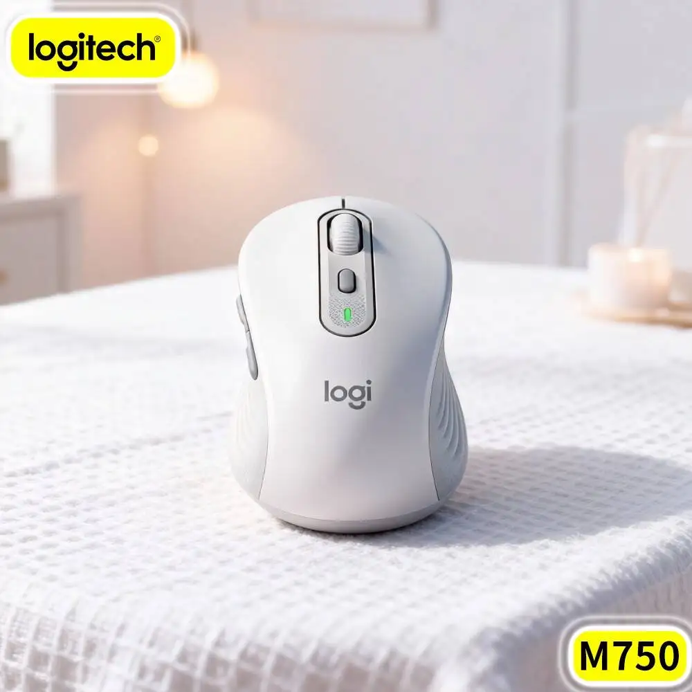 M750 Logitech Multi Host Office Mouse Stable Wireless Transmission Comfort Thumb Support Adjustable Sensitivity For Desktop PC