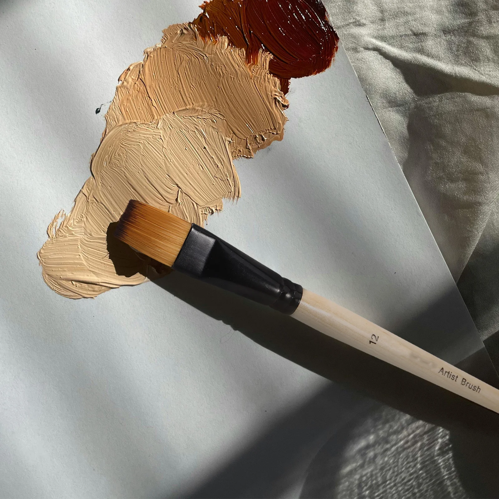 

6pcs Painting Brush Set Wood Nylon Bristles Professional Watercolor Acrylic Brushes For Artists Beginners Easy Clean Ergonomic