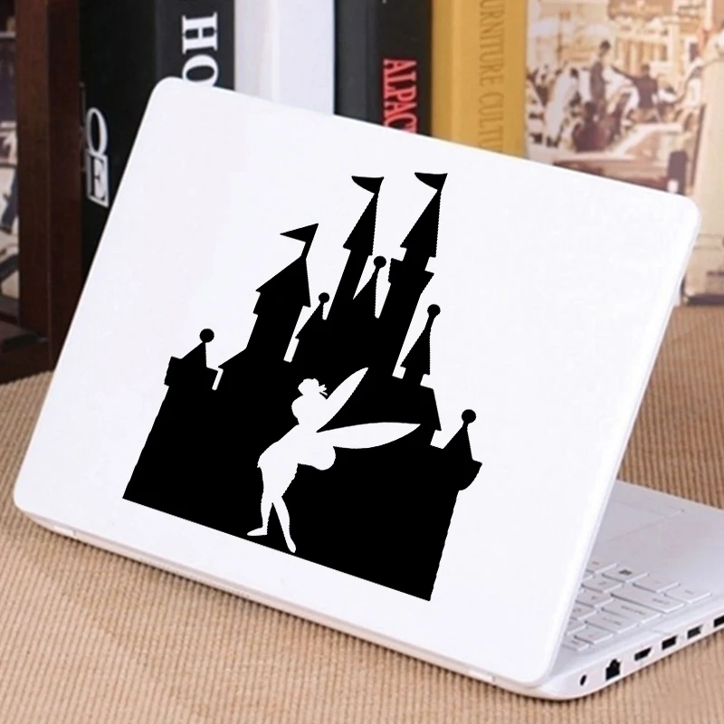 Princess and Castle Vinyl Sticker Girls Baby Room Door Decals Tinkerbell Cute Decals For Laptop, Mug, Car Window, Bottle