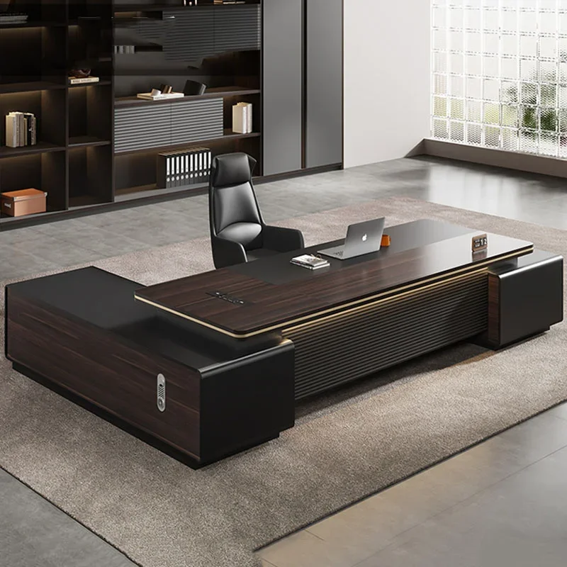 

Boss desk, office desk and chair combination, simple modern manager desk, large desk, office furniture set