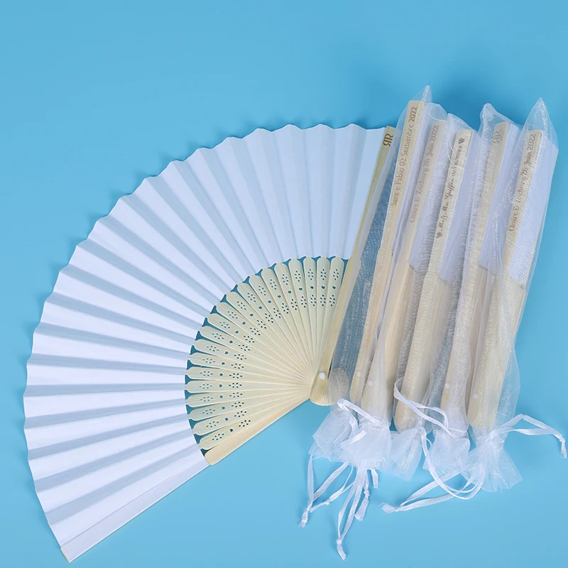 맞춤형 각인 접이식 핸드 팬, 결혼식 개성 팬, 생일 맞춤형 아기 파티 장식, 손님용 선물, 30 개, 80 개