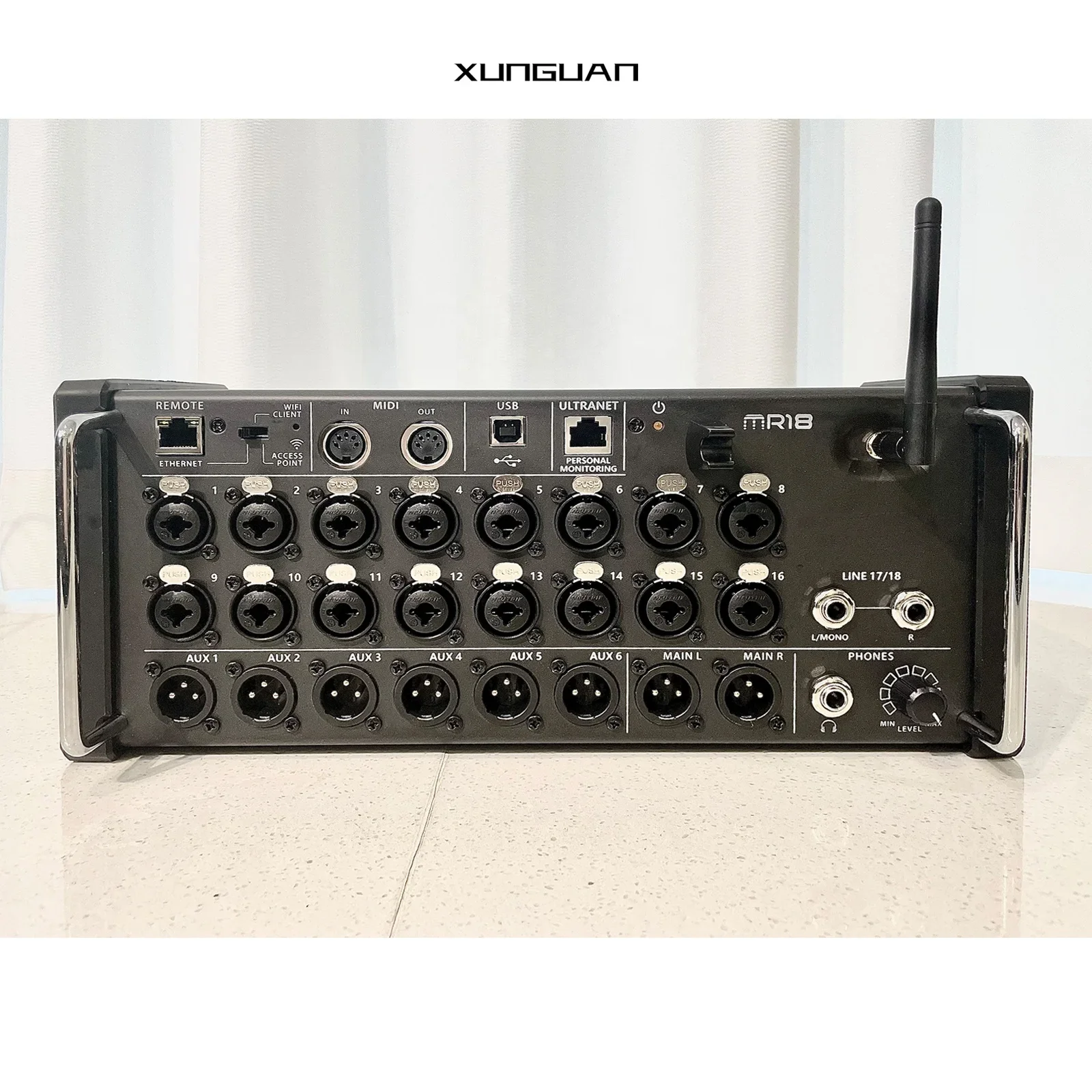 MR12/MR18 With A Fan New Version 12/18 Channel Digital Audio Console Mixer 12-Bus Integrated WiFi Module/USB Stereo Recorder