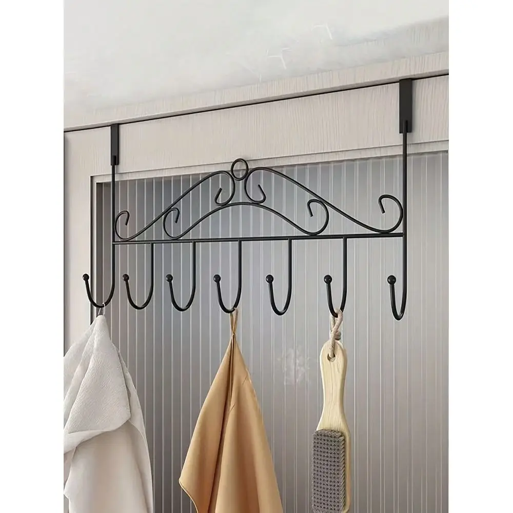 

Hanging Rack With Multiple Hooks And Towel Storage Space SpaceSaving Modern Design, Easy To Install, Can Hang Heavy Coats, Jack