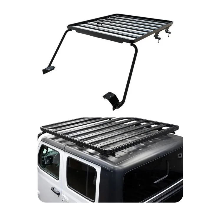 

Багажник на крышу из алюминиевого сплава Flying Wing для Wrangler Gladiator JT, багажник и кронштейн с алюминиевым верхом