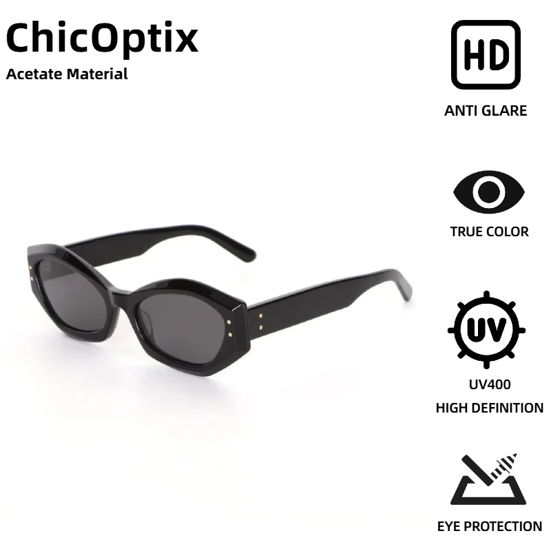 

ChicOptix Fashion Luxury Designer Men's Sunglasses Vintage Trend Women's Acetate Sunglasses UV400 Anti-Glare Oculos De Sol