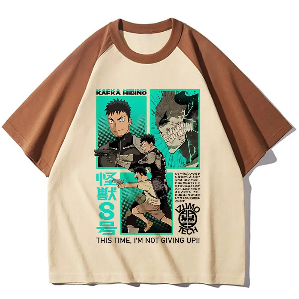 Kaiju No 8 t shirt girl Trendy Pop Culture Punk Y2k t shirt University korean clothes Graphic Pop Culture Psychedelic 2000s