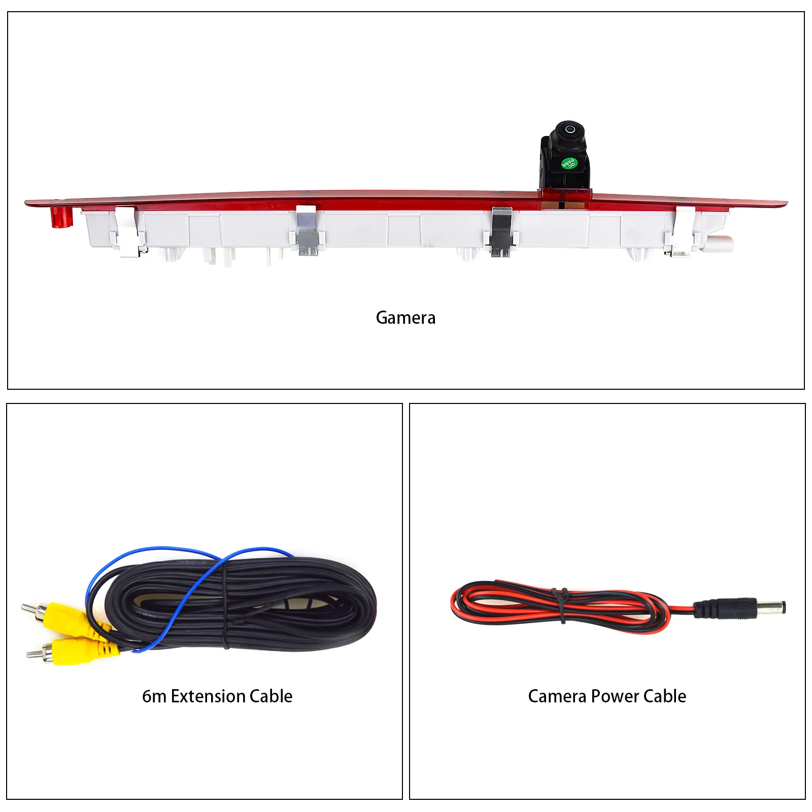 Reverse camera, suitable for Mercedes-Benz Vito [W447] (2014-Onwards), can replace the third original brake stop light