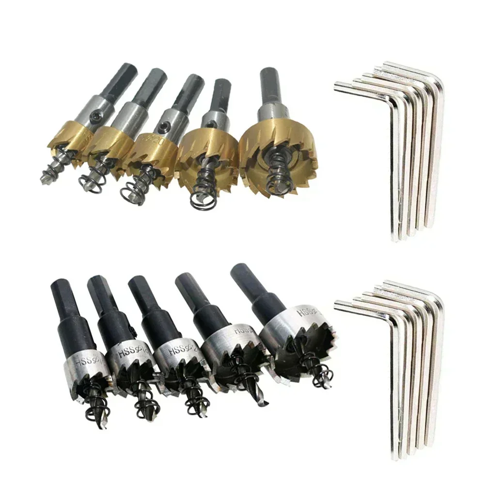 

10pcs Hole Opener Fast Cutting HSS Tipped Core Drill Bit For Iron Aluminum Plastics Openings Drilling Metalworking Tools